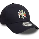 marineblaue-gebogene-kappe-9forty-fruit-icon-der-new-york-yankees-mlb-von-new-era