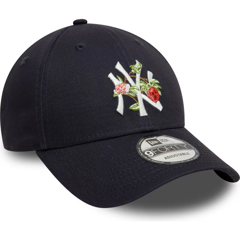 cappellino-visiera-curva-blu-marino-9forty-fruit-icon-di-new-york-yankees-mlb-di-new-era