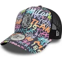 cappellino-trucker-multicolore-9forty-a-frame-grafiti-all-over-print-di-ac-milan-serie-a-di-new-era