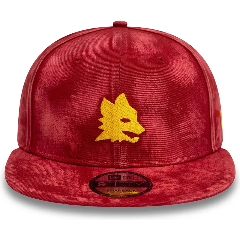 czerwona-czapka-z-daszkiem-typu-snapback-9fifty-tie-dye-associazione-sportiva-roma-serie-a-od-new-era