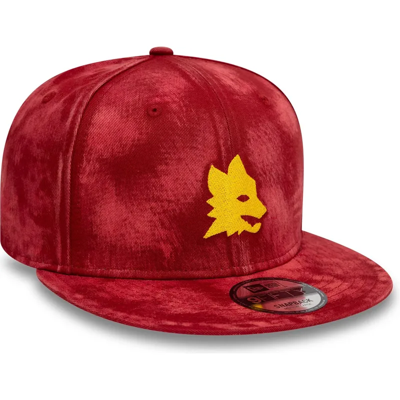 czerwona-czapka-z-daszkiem-typu-snapback-9fifty-tie-dye-associazione-sportiva-roma-serie-a-od-new-era