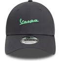 cappellino-visiera-curva-grigio-regolabile-con-logo-verde-9forty-side-print-di-vespa-piaggio-di-new-era