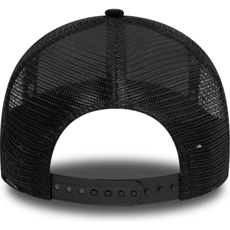 schwarze-trucker-kappe-9forty-a-frame-patch-cord-von-new-era