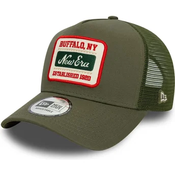 Gorra trucker verde 9FORTY A Frame Patch de New Era