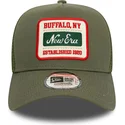 grune-trucker-kappe-9forty-a-frame-patch-von-new-era