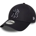 new-era-curved-brim-navy-blue-logo-9forty-outline-new-york-yankees-mlb-navy-blue-adjustable-cap