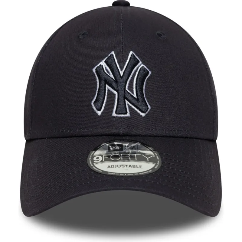 new-era-new-york-yankees-mlb-9forty-outline-marinbla-justerbar-bojd-keps-med-marinbla-logotyp