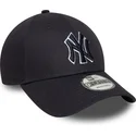 cappellino-curvo-blu-navy-regolabile-con-logo-blu-navy-9forty-outline-di-new-york-yankees-mlb-di-new-era