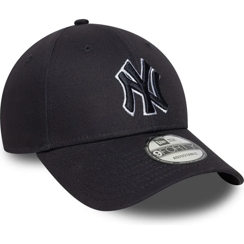 new-era-new-york-yankees-mlb-9forty-outline-marinbla-justerbar-bojd-keps-med-marinbla-logotyp