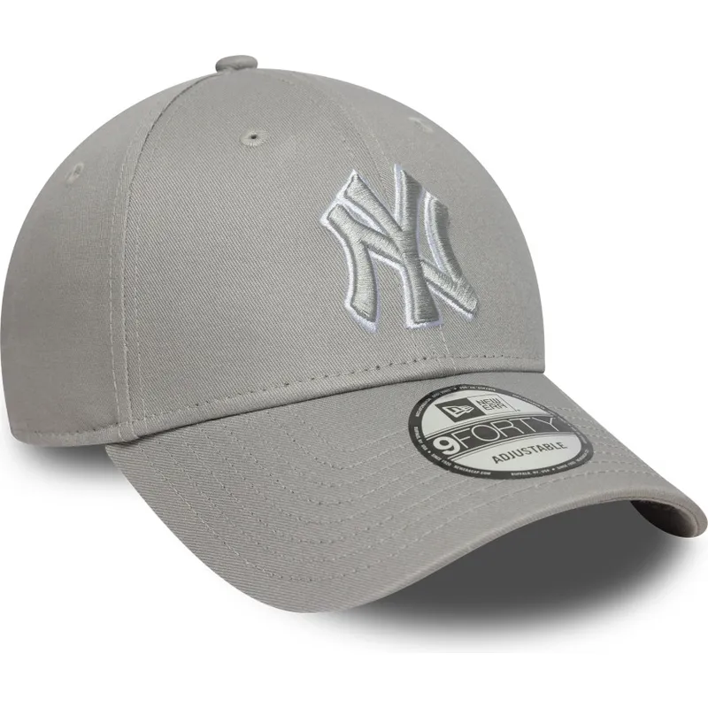 regulowana-szara-czapka-z-zakrzywionym-daszkiem-9forty-outline-new-york-yankees-mlb-marki-new-era