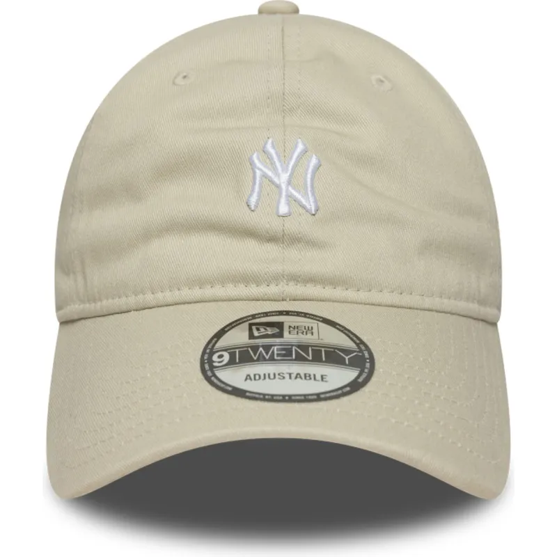 bezowa-czapka-z-daszkiem-regulowana-9twenty-mini-logo-new-york-yankees-mlb-od-new-era