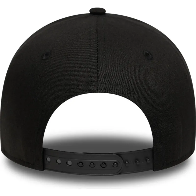 sort-curved-snapback-kasket-med-sort-e-frame-league-essential-logo-fra-new-york-yankees-mlb-fra-new-era