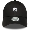 cappellino-curvo-nero-regolabile-da-donna-9forty-mini-logo-dei-new-york-yankees-mlb-di-new-era