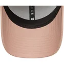 verstellbare-rosa-damenkappe-mit-gebogenem-schirm-9forty-mini-logo-der-new-york-yankees-mlb-von-new-era