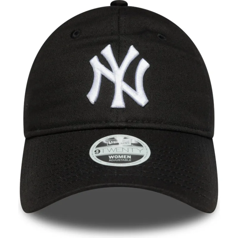 new-era-new-york-yankees-mlb-9twenty-league-essential-justerbar-svart-bojd-keps-for-kvinnor