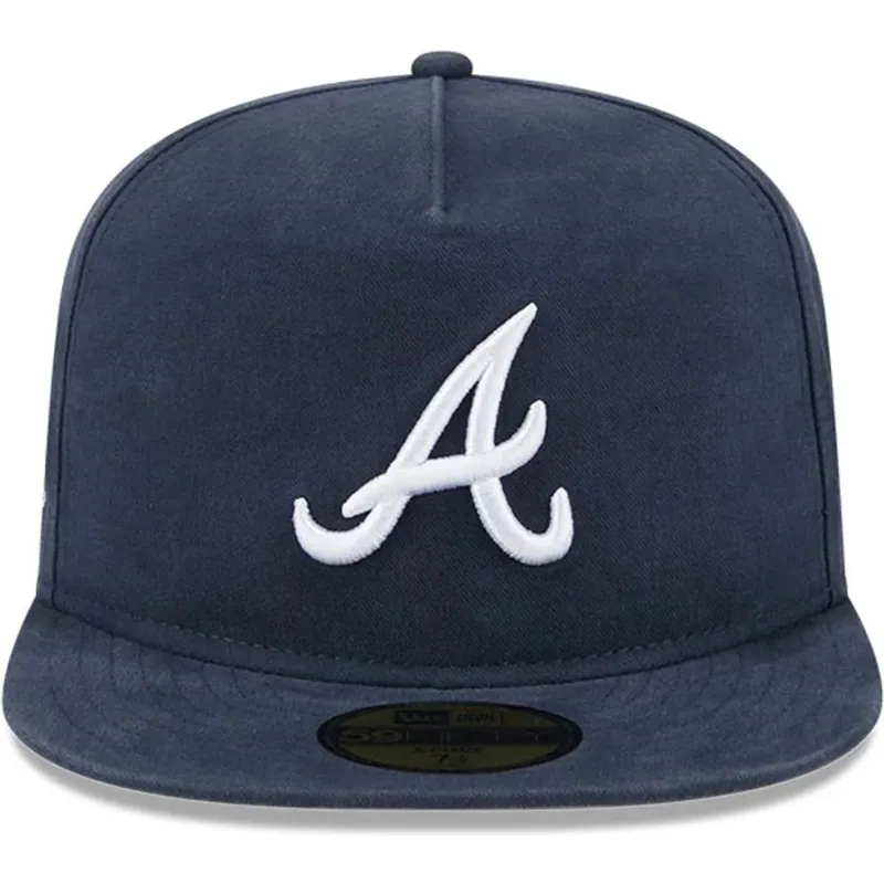 cappello-piatto-blu-navy-chiuso-59fifty-a-frame-championship-side-flag-di-atlanta-braves-mlb-di-new-era