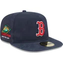 flad-kasket-marinebla-justerbar-59fifty-a-frame-championship-side-flag-fra-boston-red-sox-mlb-fra-new-era
