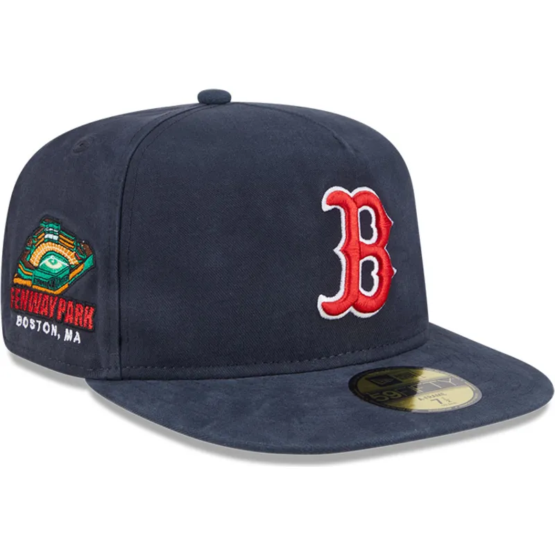 boston-red-sox-mlb-new-era-59fifty-a-frame-championship-side-flag-justerbar-marinebla-flat-kasket