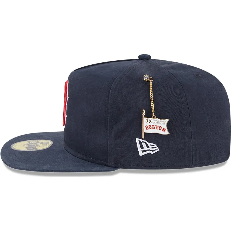 marinbla-platt-keps-justerad-59fifty-a-frame-championship-side-flag-boston-red-sox-mlb-fran-new-era