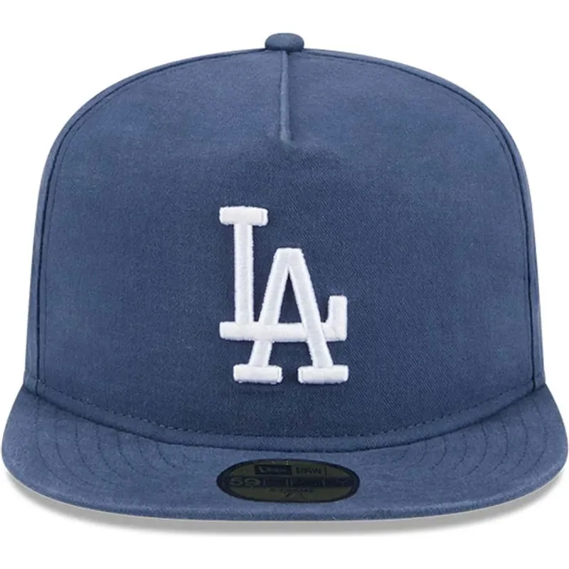 plaska-niebieska-dopasowana-czapka-59fifty-a-frame-championship-side-flag-los-angeles-dodgers-mlb-new-era