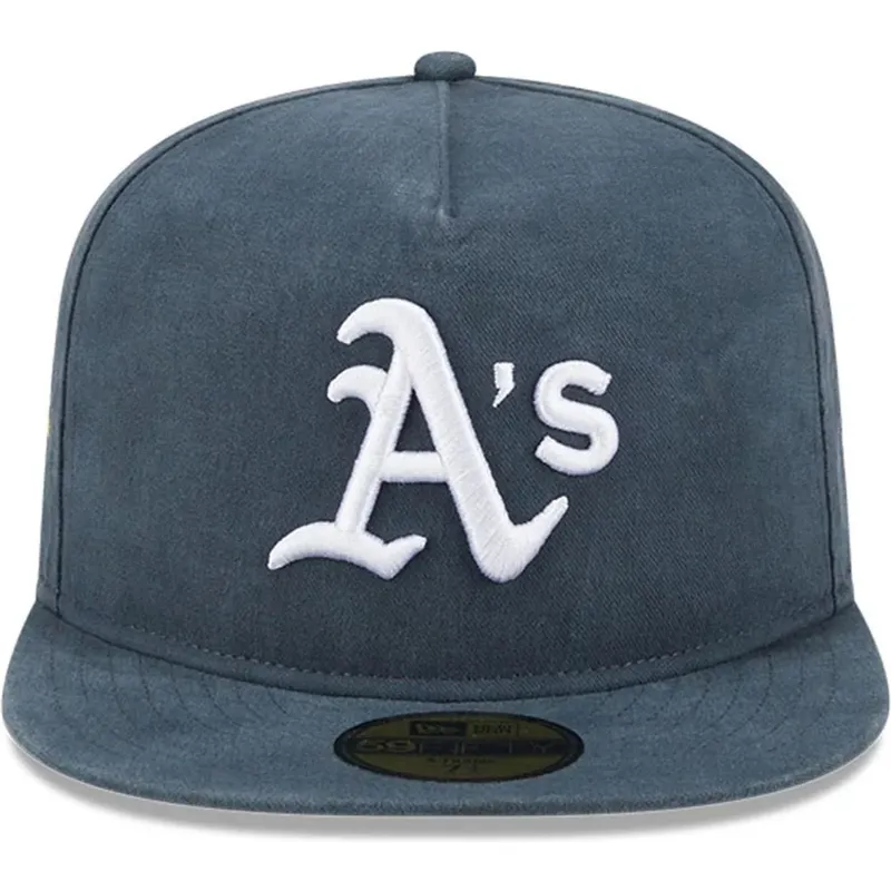 grune-flache-verstellbare-59fifty-a-frame-championship-side-flag-kappe-der-oakland-athletics-mlb-von-new-era
