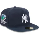 cappello-piatto-blu-navy-regolabile-59fifty-a-frame-championship-side-flag-dei-new-york-yankees-mlb-di-new-era