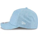 new-era-mlb-new-york-yankees-9forty-m-crown-a-frame-cotton-weave-snapback-kappe-in-hellblau