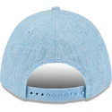 cappellino-visiera-curva-azzurro-snapback-9forty-m-crown-a-frame-cotton-weave-di-new-york-yankees-mlb-di-new-era