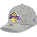 casquette-courbee-grise-snapback-9forty-m-crown-a-frame-cotton-weave-los-angeles-lakers-nba-new-era