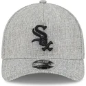 cappellino-grigio-curvo-snapback-9forty-m-crown-a-frame-cotton-weave-dei-chicago-white-sox-mlb-di-new-era