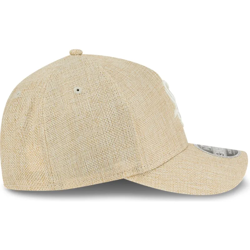 beige-bojd-skarm-snapback-keps-9forty-m-crown-a-frame-cotton-weave-fran-chicago-white-sox-mlb-av-new-era