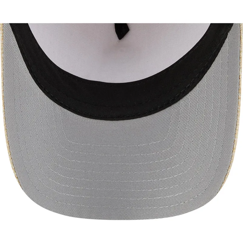 beige-bojd-skarm-snapback-keps-9forty-m-crown-a-frame-cotton-weave-fran-chicago-white-sox-mlb-av-new-era