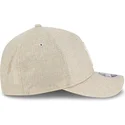cappellino-beige-con-visiera-curva-snapback-9forty-m-crown-a-frame-cotton-weave-dei-new-york-yankees-mlb-di-new-era