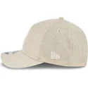 cappellino-beige-con-visiera-curva-snapback-9forty-m-crown-a-frame-cotton-weave-dei-new-york-yankees-mlb-di-new-era