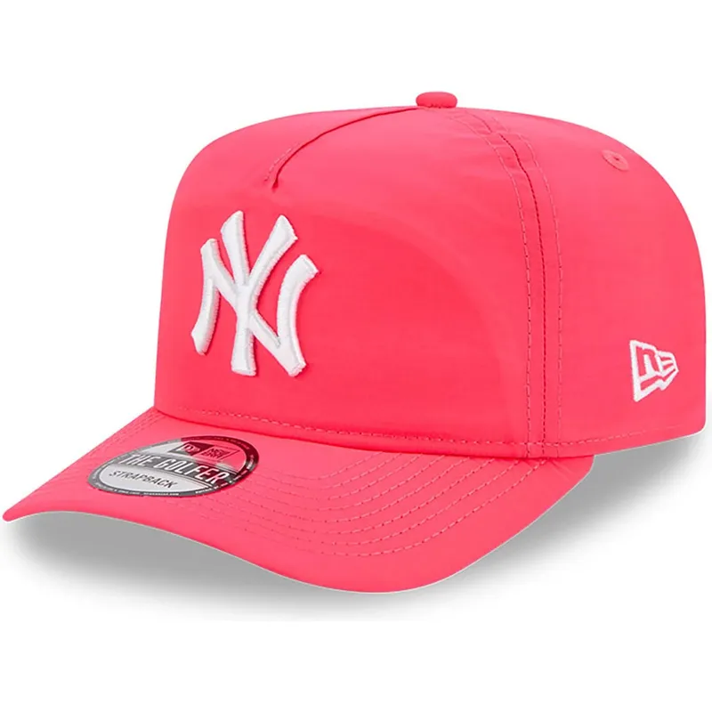 new-era-new-york-yankees-mlb-justerbar-lyserod-buet-skygge-golfer-everyday-nylon-kasket