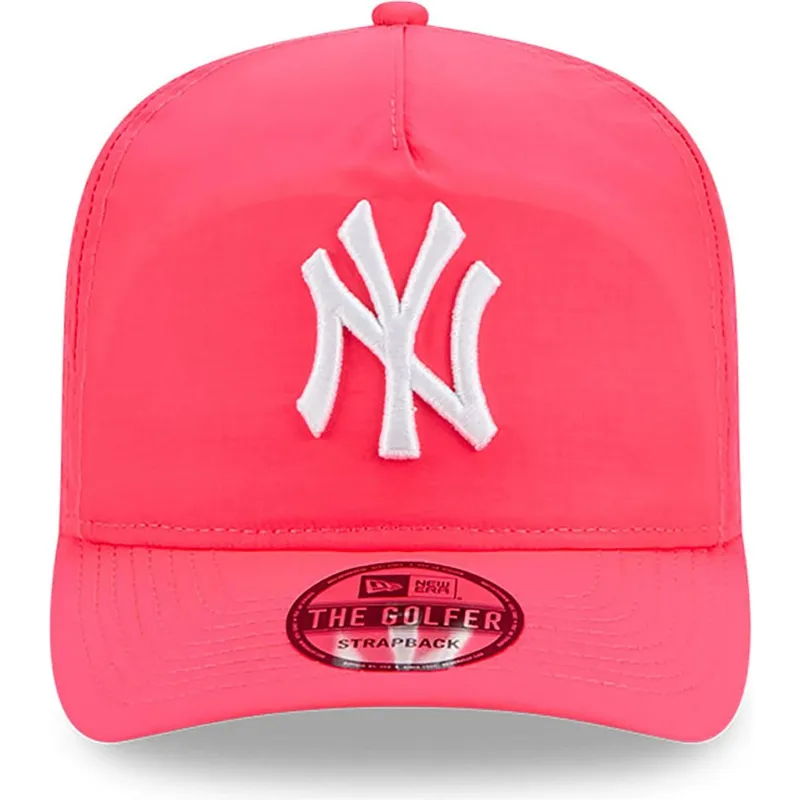 new-era-new-york-yankees-mlb-justerbar-lyserod-buet-skygge-golfer-everyday-nylon-kasket