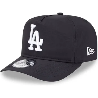 Cappellino curvo nero regolabile Golfer Everyday Nylon dei Los Angeles Dodgers MLB di New Era