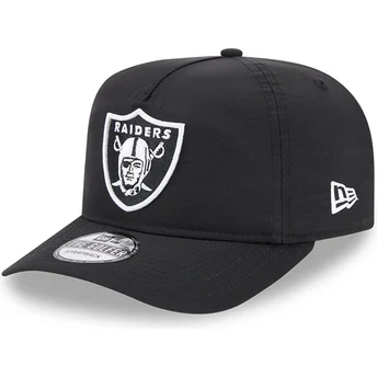 Casquette courbée noire ajustable Golfer Everyday Nylon Las Vegas Raiders NFL New Era