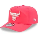 cappellino-curvo-rosa-regolabile-golfer-everyday-in-nylon-dei-chicago-bulls-nba-di-new-era