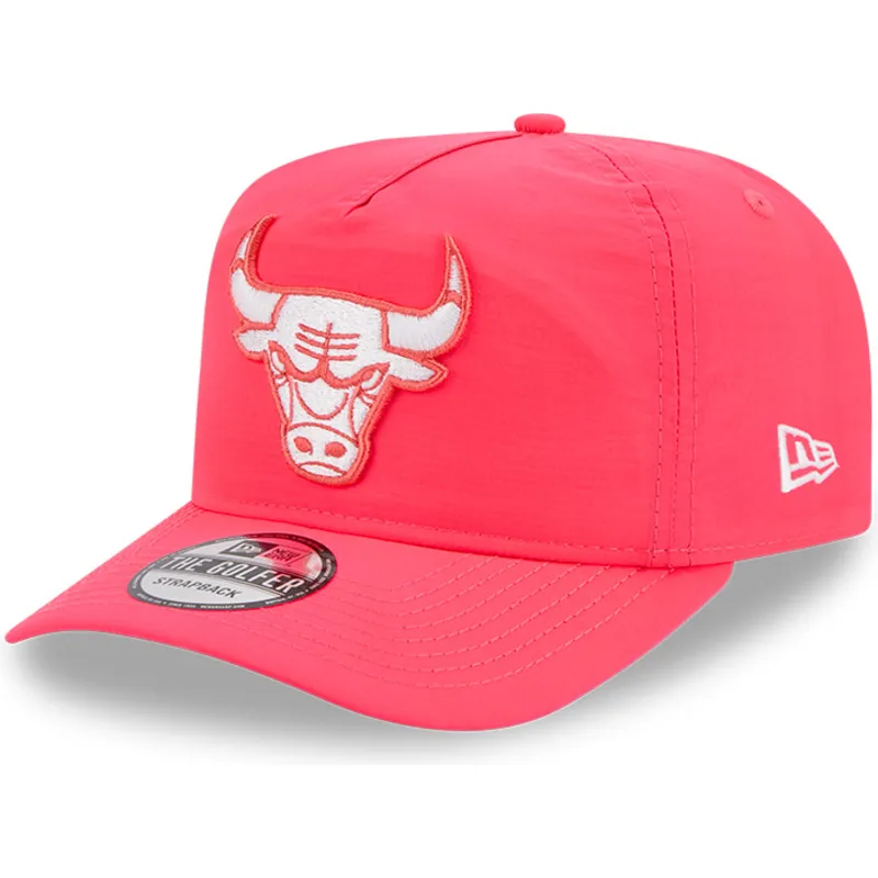 rozowa-zakrzywiona-czapka-z-daszkiem-golfer-everyday-nylon-chicago-bulls-nba-od-new-era-regulowana