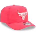 lyserod-justerbar-curved-cap-golfer-everyday-nylon-fra-chicago-bulls-nba-fra-new-era