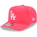 rosa-verstellbare-gebogene-kappe-golfer-everyday-nylon-der-los-angeles-dodgers-mlb-von-new-era