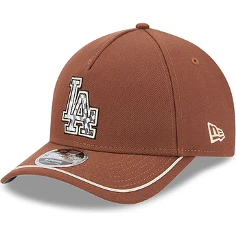 Brun böjd keps snapback 9FORTY M-Crown A Frame Motorsport från Los Angeles Dodgers MLB av New Era