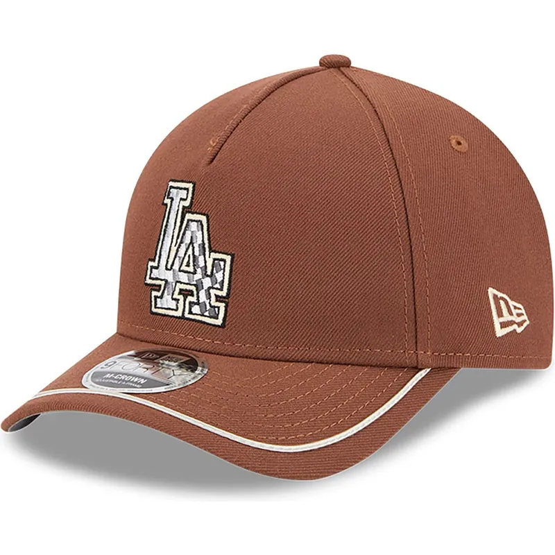 brun-bojd-snapback-keps-9forty-m-crown-a-frame-motorsport-los-angeles-dodgers-mlb-fran-new-era