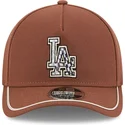 brun-buet-snapback-kasket-9forty-m-crown-a-frame-motorsport-fra-los-angeles-dodgers-mlb-fra-new-era