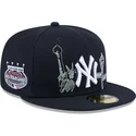 cappello-piatto-blu-navy-chiuso-59fifty-state-stitch-dei-new-york-yankees-mlb-di-new-era