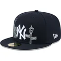 cappello-piatto-blu-navy-chiuso-59fifty-state-stitch-dei-new-york-yankees-mlb-di-new-era