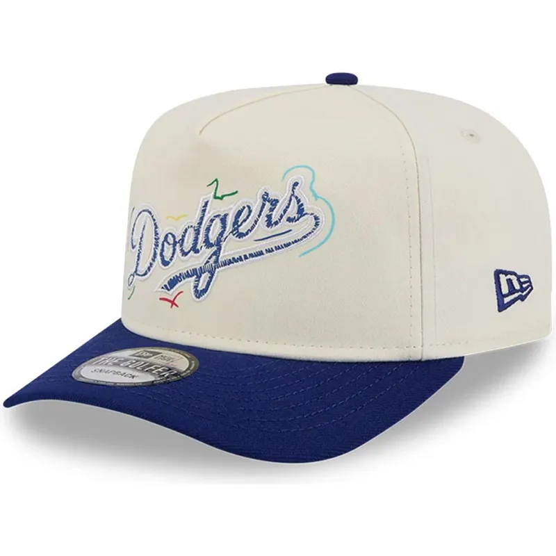 new-era-los-angeles-dodgers-mlb-golfer-team-scribble-vit-och-bla-snapback-bojd-keps