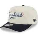 weisse-und-schwarze-gebogene-snapback-kappe-golfer-team-scribble-der-new-york-yankees-mlb-von-new-era