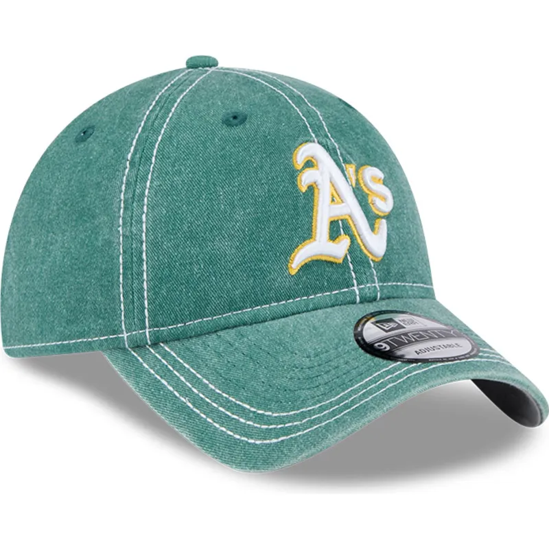 justerbar-gron-bojd-keps-9twenty-washed-contrast-oakland-athletics-mlb-fran-new-era
